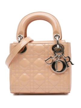 Christian Dior Pre-Owned 2016 mini Cannage Lady Dior Satchel-Tasche - Braun von Christian Dior