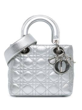 Christian Dior Pre-Owned 2017 kleine Cannage My ABCDior Lady Dior Satchel-Tasche - Silber von Christian Dior