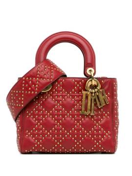 Christian Dior Pre-Owned 2017 kleine Cannage Supple Lady Dior Satchel-Tasche - Rot von Christian Dior