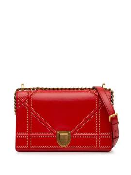 Christian Dior Pre-Owned 2018 Medium Studded Diorama crossbody bag - Rot von Christian Dior