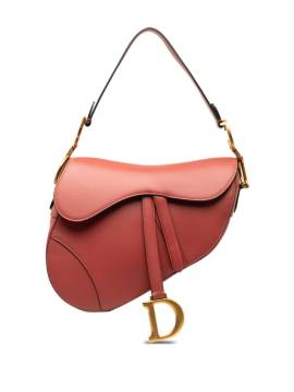Christian Dior Pre-Owned 2019 Medium Leather Saddle shoulder bag - Rot von Christian Dior