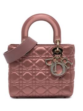 Christian Dior Pre-Owned 2019 kleine Satin Cannage Swarovski Lady Dior Satchel-Tasche - Rosa von Christian Dior