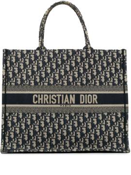 Christian Dior Pre-Owned 2019 großer Oblique Book Shopper - Blau von Christian Dior