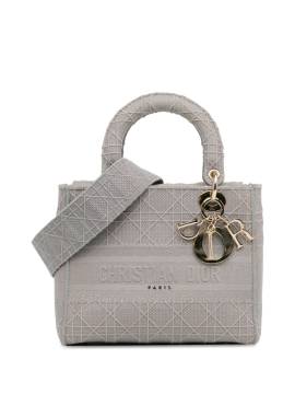 Christian Dior Pre-Owned 2020 mittelgroße Cannage Lady D-Lite Satteltasche - Grau von Christian Dior