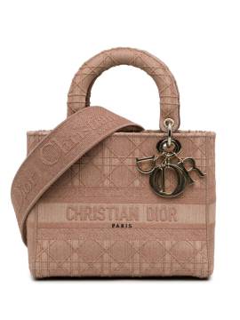 Christian Dior Pre-Owned 2020 mittelgroße Cannage Lady D-Lite Satteltasche - Rosa von Christian Dior