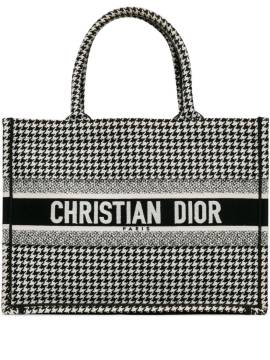 Christian Dior Pre-Owned 2020 mittelgroße Tote Bag mit Hahnentrittmuster - Schwarz von Christian Dior