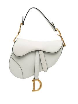 Christian Dior Pre-Owned 2020 Mini Leather Saddle shoulder bag - Weiß von Christian Dior