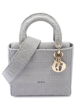 Christian Dior Pre-Owned 2020 mittelgroße Lady D-Lite Zwe-Wege-Tasche - Grau von Christian Dior