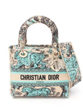 Christian Dior Pre-Owned 2020 mittelgroße Lady D-Lite Zwe-Wege-Tasche - Nude von Christian Dior