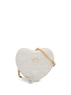 Christian Dior Pre-Owned 2021 DiorAmour Caro Heart Tasche mit Kettenriemen - Weiß von Christian Dior