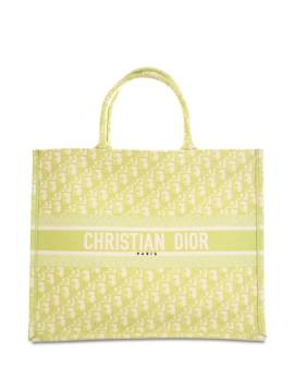 Christian Dior Pre-Owned 2021 großer Oblique Book Shopper - Grün von Christian Dior