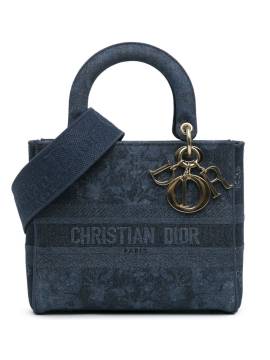 Christian Dior Pre-Owned 2021 mittelgroße Toile de Jouy Lady D-Lite Satchel-Tasche - Blau von Christian Dior