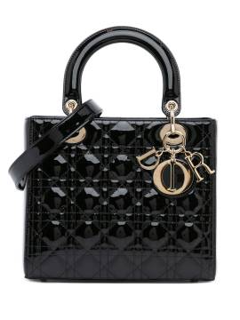 Christian Dior Pre-Owned 2021 mittelgroße Cannage Lady Dior Satchel-Tasche - Schwarz von Christian Dior