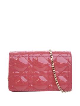 Christian Dior Pre-Owned 2021 nano Cannage Lady Dior Chain Pouch Umhängetasche - Rosa von Christian Dior