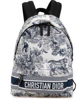 Christian Dior Pre-Owned 2021 kleiner Toile de Jouy Diortravel Rucksack aus Nylon - Blau von Christian Dior