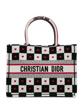 Christian Dior Pre-Owned 2021 mittelgroße Dioramour D-Chess Book Tote Bag - Weiß von Christian Dior