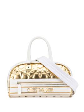 Christian Dior Pre-Owned 2021 mittelgroße Wattierte Vibe Bowlingtasche mit Reißverschluss - Gold von Christian Dior