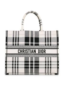 Christian Dior Pre-Owned 2022 große Check'n'Dior Book Tote Bag - Weiß von Christian Dior