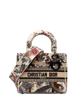 Christian Dior Pre-Owned 2022 Medium Jardin d'Hiver Lady D-Lite Bag satchel - Braun von Christian Dior