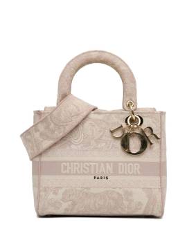 Christian Dior Pre-Owned 2022 mittelgroße Toile de Jouy Lady D-Lite Satchel-Tasche - Rosa von Christian Dior