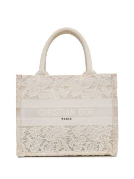 Christian Dior Pre-Owned 2022 kleine D-Lace Book Tote Bag - Weiß von Christian Dior