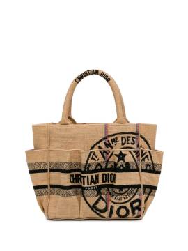 Christian Dior Pre-Owned 2022 kleine Jute Catherine Handtasche - Braun von Christian Dior