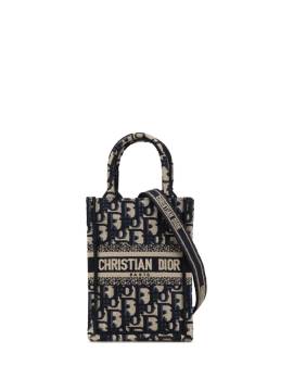 Christian Dior Pre-Owned 2022 mini Oblique Vertical Book Tote Satchel-Tasche - Blau von Christian Dior