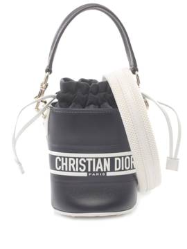 Christian Dior Pre-Owned 21st Century micro Vibe Satchel-Tasche aus Kalbsleder mit Kordelzug - Blau von Christian Dior