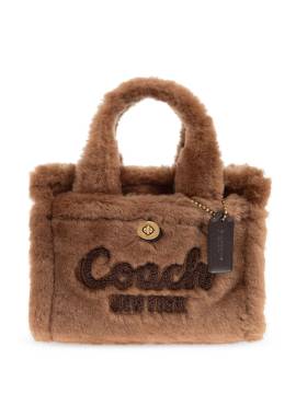 Coach Cargo Tote Bag aus Shearling 20cm - Braun von Coach