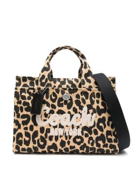 Coach Handtasche mit Leoparden-Print - Braun von Coach