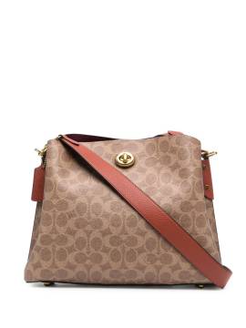 Coach Schultertasche mit Monogramm - Braun von Coach