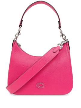 Coach Schultertasche mit Logo-Schild - Rosa von Coach