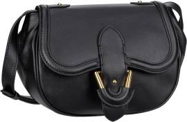 Coccinelle Blake Smooth 1501  in Schwarz (3.9 Liter), Saddle Bag von Coccinelle