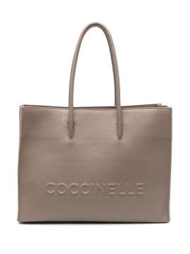 Coccinelle Mittelgroße Myrtha Maxi Logo Tote Bag - Grau von Coccinelle