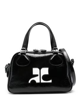 Courrèges Reedition Bowlingtasche aus Leder - Schwarz von Courrèges