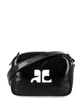 Courrèges Reedition Naplack Mini-Tasche - Schwarz von Courrèges