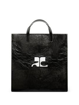 Courrèges Reedition Naplack Tote Bag - Schwarz von Courrèges