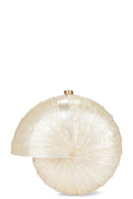 Cult Gaia CLUTCH SIRENA in Elfenbein - Ivory. Size all. von Cult Gaia