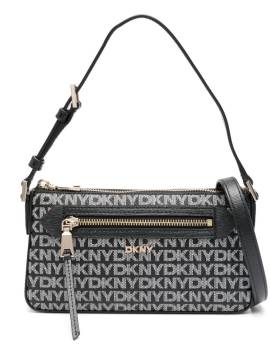 DKNY Bryant Ave Tz Schultertasche mit Monogramm-Muster - Schwarz von DKNY