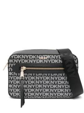 DKNY Bryant Ave Umhängetasche mit Monogramm-Muster - Schwarz von DKNY