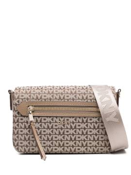 DKNY Bryant Schultertasche mit Logo-Print - Braun von DKNY