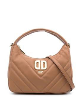 DKNY Handtasche mit Logo-Schild - Nude von DKNY