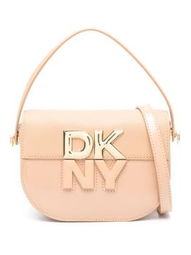 DKNY Handtasche mit Logo-Schriftzug - Nude von DKNY