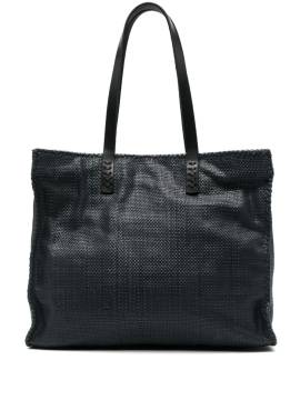 DRAGON DIFFUSION Tote Bag mit Check - Blau von DRAGON DIFFUSION