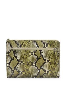 DRIES VAN NOTEN Laptoptasche mit Animal-Print - Grün von DRIES VAN NOTEN