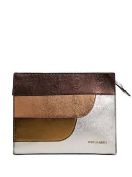 DSQUARED2 Clutch mit Logo - Silber von DSQUARED2