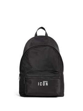 DSQUARED2 Rucksack mit "Icon"-Print - Schwarz von DSQUARED2