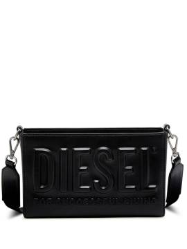 Diesel DSL Schultertasche mit Logo-Prägung - Schwarz von Diesel