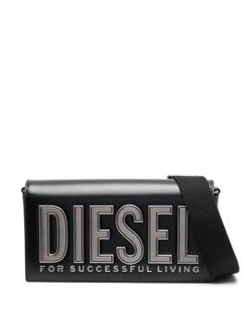 Diesel Biscotto M Schultertasche aus Leder - Schwarz von Diesel