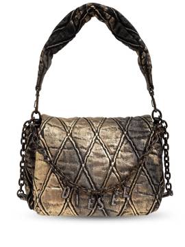 Diesel Charm-D Schultertasche - Gold von Diesel